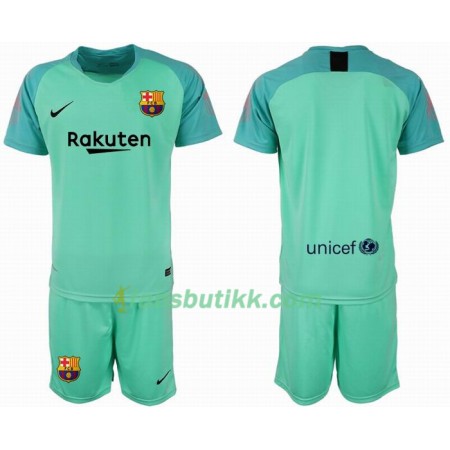 Fotballdrakt FC Barcelona Keeper Barn draktsett 2018-2019 Kortermet